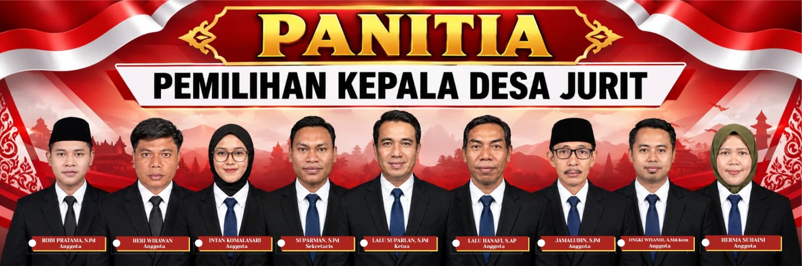Foto Panitia Pemilihan Kepala Desa Jurit Kecamatan Pringgasela